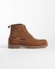 ASOS DESIGN ASOS DESIGN lace up apron boots with lace detailing in tan suede-Brown - 1