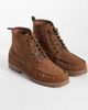ASOS DESIGN ASOS DESIGN lace up apron boots with lace detailing in tan suede-Brown - 2