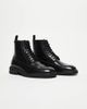 ASOS DESIGN ASOS DESIGN lace up boots in black leather with cleated soles - 1