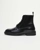 ASOS DESIGN ASOS DESIGN lace up boots in black leather with cleated soles - 3