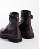 ASOS DESIGN ASOS DESIGN lace up boots with buckle detail and cleated sole in burgundy-RED - 4
