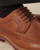 ASOS DESIGN ASOS DESIGN lace up brogue derby in tan leather-Brown - 2