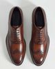 ASOS DESIGN ASOS DESIGN lace up brogue shoes in tan polished leather-Brown - 1