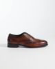 ASOS DESIGN ASOS DESIGN lace up brogue shoes in tan polished leather-Brown - 2