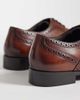 ASOS DESIGN ASOS DESIGN lace up brogue shoes in tan polished leather-Brown - 3