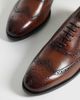 ASOS DESIGN ASOS DESIGN lace up brogue shoes in tan polished leather-Brown - 4