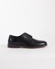ASOS DESIGN ASOS DESIGN lace up derby shoes with natural sole in black leather - 1