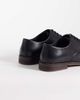 ASOS DESIGN ASOS DESIGN lace up derby shoes with natural sole in black leather - 4