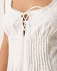 ASOS DESIGN ASOS DESIGN lace up pin tuck romper in white eyelet - 3
