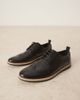 ASOS DESIGN ASOS DESIGN lace up shoes in black with brogue detailing and wedge soles - 1