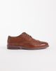 ASOS DESIGN ASOS DESIGN lace up shoes with brogue detailing in tan leather-Brown - 1