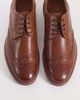 ASOS DESIGN ASOS DESIGN lace up shoes with brogue detailing in tan leather-Brown - 3