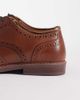 ASOS DESIGN ASOS DESIGN lace up shoes with brogue detailing in tan leather-Brown - 4