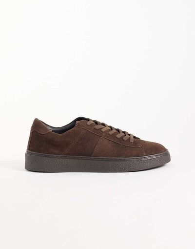 ASOS DESIGN ASOS DESIGN lace up sneakers in brown suede