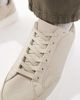 ASOS DESIGN ASOS DESIGN lace up sneakers in stone with white sole-Neutral - 4