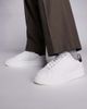 ASOS DESIGN ASOS DESIGN lace up sneakers in white with burgundy notch - 2