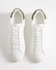 ASOS DESIGN ASOS DESIGN lace up sneakers in white with sage heel notch - 2