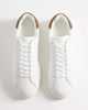 ASOS DESIGN ASOS DESIGN lace up sneakers in white with taupe heel notch - 2