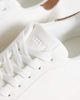 ASOS DESIGN ASOS DESIGN lace up sneakers in white with taupe heel notch - 3