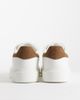 ASOS DESIGN ASOS DESIGN lace up sneakers in white with taupe heel notch - 4
