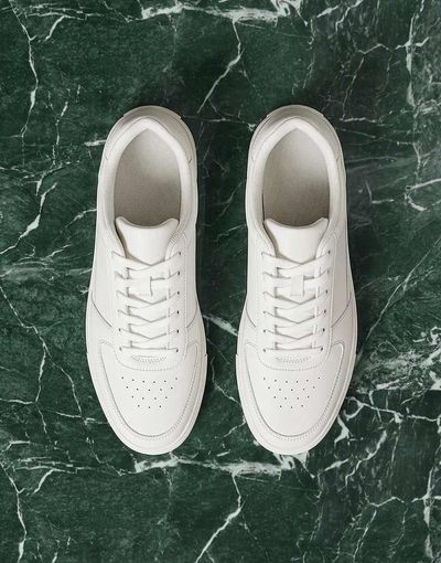 ASOS DESIGN ASOS DESIGN lace up sneakers in white with textured panels