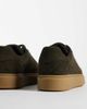 ASOS DESIGN ASOS DESIGN lace up sneakers with gum sole in dark khaki suede-Green - 2