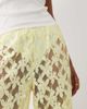 ASOS DESIGN ASOS DESIGN lace wide leg pants in lemon - part of a set-Yellow - 3