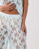 ASOS DESIGN ASOS DESIGN lace wide leg pants in pale blue - part of a set - 4
