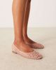 ASOS DESIGN ASOS DESIGN Lagoon ballet flats in blush weave-pink - 1