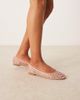 ASOS DESIGN ASOS DESIGN Lagoon ballet flats in blush weave-pink - 4