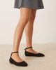 ASOS DESIGN ASOS DESIGN Lara round toe ballet flats in black suedette - 2