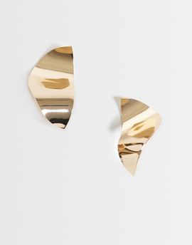 ASOS DESIGN ASOS DESIGN large abstract earrings in gold tone - GOLD