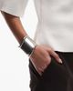 ASOS DESIGN ASOS DESIGN large cuff bracelet in silver tone - 1
