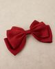 ASOS DESIGN ASOS DESIGN large hair bow barrette in red satin - 2