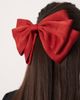 ASOS DESIGN ASOS DESIGN large hair bow barrette in red satin - 3