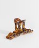 ASOS DESIGN ASOS DESIGN large hair claw with wiggle design in brown resin tortoise-Multi - 1
