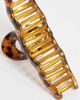ASOS DESIGN ASOS DESIGN large hair claw with wiggle design in brown resin tortoise-Multi - 3
