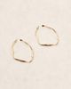 ASOS DESIGN ASOS DESIGN large hoop earrings in abstract twist shape in gold tone - 3