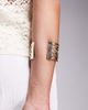 ASOS DESIGN ASOS DESIGN large lattice cuff bracelet in gold tone - 3