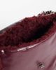 ASOS DESIGN ASOS DESIGN large patent and fur mix shoulder bag-RED - 3