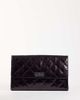 ASOS DESIGN ASOS DESIGN large quilted clutch bag in burgundy-RED - 1