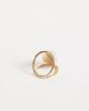 ASOS DESIGN ASOS DESIGN large ring with faux pearl set in gold tone - 3