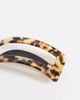 ASOS DESIGN ASOS DESIGN large square barrette hair clip in brown tortoise shell pattern-Multi - 2