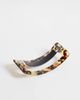 ASOS DESIGN ASOS DESIGN large square barrette hair clip in brown tortoise shell pattern-Multi - 3