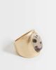 ASOS DESIGN ASOS DESIGN large stone set ring in gold tone - 1