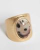 ASOS DESIGN ASOS DESIGN large stone set ring in gold tone - 3