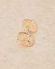 ASOS DESIGN ASOS DESIGN large stud earrings with circular design in textured gold tone - 2