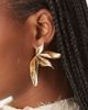 ASOS DESIGN ASOS DESIGN large stud half-petal earrings in gold tone - 1