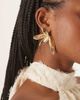 ASOS DESIGN ASOS DESIGN large stud half-petal earrings in gold tone - 3