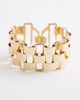 ASOS DESIGN ASOS DESIGN large watch-strap style bracelet in gold tone - 1
